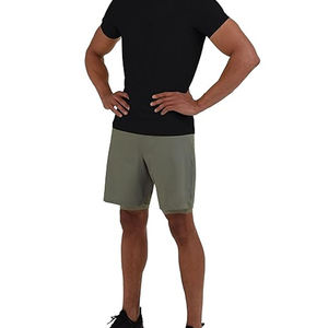 Pantalones cortos para correr con logotipo personalizado para hombre, pantalones cortos deportivos de malla transpirable para entrenamiento en el gimnasio - Product Image 3