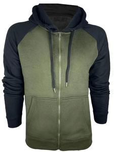 Men's Designer Breathable Eco-Friendly Zipper <b>Hoodie</b> Sweatshirt Garment Dyed Applique Formal Polyester/Cotton Fleece Hoody - Product Image 3