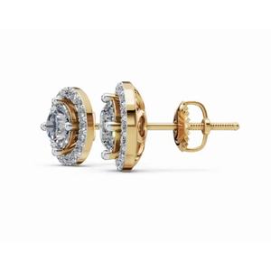 ต่างหูเพชรทรงกลมแบบวงแหวน The Ever After ทอง 14KT แท้ เครื่องประดับเพชรเลี้ยงในห้องปฏิบัติการ ขายส่งจำนวนมากจากผู้ผลิต - Product Image 6