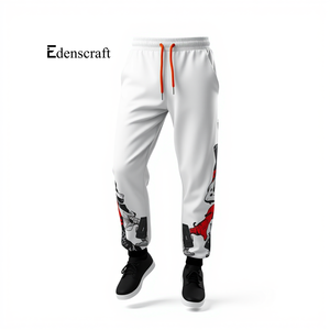 Pantalon de survêtement en molleton imprimé mi-lourd pour homme, coupe décontractée confortable, pantalon de jogging, streetwear, salle de sport, course à pied, usage quotidien, taille mi-haute - Product Image 2