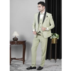 Traje de Hombre de 3 Piezas Color Verde Mar de Alta Calidad para Oficina, Bodas, Fiestas y Eventos Corporativos Disponible a Precio Competitivo - Product Image 3