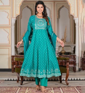 white christmas dresses Buy Rust Floral Printed Cotton Anarkali online