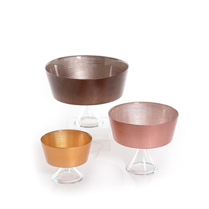 Bol à chocolat rond fini or Qualité supérieure Bol à chocolat fait main Meilleure vente Bol à chocolat décoratif de table LOT DE 3 - Product Image 6