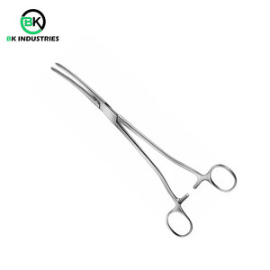 Pinzas de Cirugía General de Acero Inoxidable, Rectas y Curvas, Instrumento Quirúrgico Médico - Product Image 2