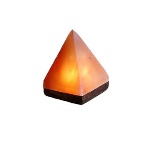 Lámpara rosa de sal del himalaya, lámpara hecha a mano en forma de Paramid con cable eléctrico y bombilla, empresa Sian - Product Image 3
