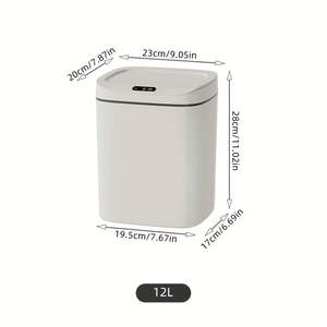 Cubo de Basura Inteligente para Cocina con Sensor, Anti-Olores, Cierre Silencioso, Múltiples Opciones de Capacidad: 12.0 L, 14.01 L, 16.01 L - Product Image 3
