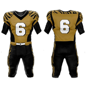 Uniformes de football américain personnalisés de haute qualité avec maillots de football à manches courtes en polyester respirant 100% du Pakistan - Product Image 1