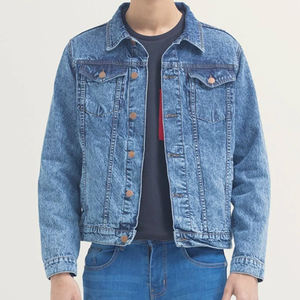 <b>Mens</b> Distressed Denim <b>Jacket</b> Retro Rugged Look for Fashionable <b>Men</b> Premium Quality & Custom Fit Jean <b>Jacket</b> - Product Image 4
