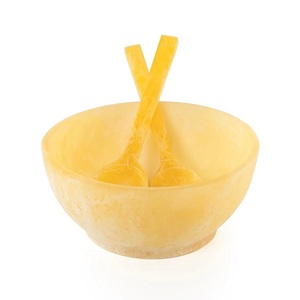 ชุดชามสลัดเรซินแบบแมนนวลเป็นมิตรต่อสิ่งแวดล้อมชุดจานชามช้อนช้อนเรซินเครื่องมือเสิร์ฟชามสลัด - Product Image 6