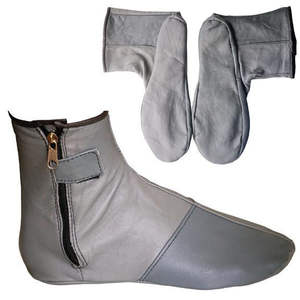 Chaussettes en cuir en gros OEM, logo personnalisé, cuir de qualité supérieure, flexibles, confortables, conçues pour la conduite, les voyages en plein air et une utilisation sécurisée - Product Image 2