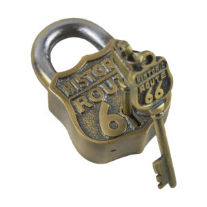 Serrure de cadenas antique de conception admirable avec 2 clés Condition de fonctionnement Utilisation pour la sécurité Serrure durcie Serrure la plus forte au prix le plus bas - Product Image 2