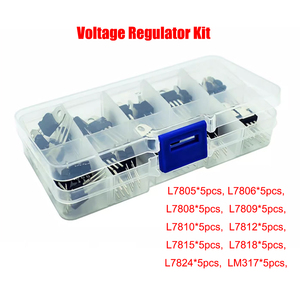 50 cái 10 giá trị lm317t l7805 l7806 l7808 l7809 l7810 l7812 l7815 l7818 l7824 <span class=keywords><strong>Transistor</strong></span> Assortment kit điều chỉnh điện áp hộp - Product Image 2