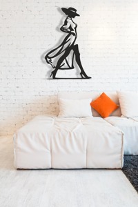 Arte de la pared de Metal hecho a mano moderno decoración única escultura de hierro elegante hogar colgante de pared para sala de estar dormitorio Oficina - Product Image 2