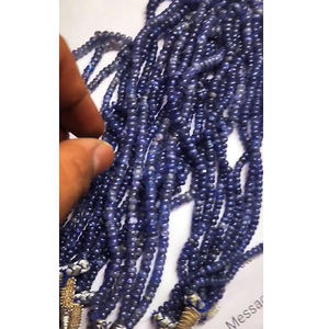 13 brins de perles rondes lisses en Tanzanite naturelle 6x4mm, 1430 carats, 16 pouces, pierres précieuses en gros, perles pour collier de bijoux pour femmes - Product Image 3