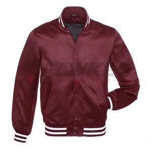 Chaqueta universitaria con mangas de cuero negro de diseño de excelente calidad Chaqueta universitaria de color brillante de alta calidad para hombre - Product Image 1