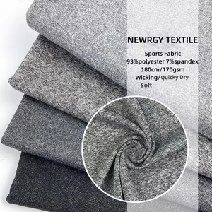 Tela Deportiva Heather de Poliéster 93% y Spandex 7%, 170 Gramos por Metro Cuadrado, Suave, Absorbente de Humedad, para Ropa de Yoga - Product Image 1