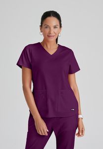 Femmes meilleure qualité Salon de beauté Spa tunique chemise dames fantaisie salon de beauté gommages uniforme haut avec poche en option - Product Image 5
