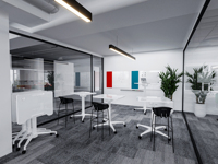 Bureau surélevé pneumatique portable OMNI avec réglage à 90 degrés °   Conception inclinable et pliable pour une utilisation commerciale, gain de place