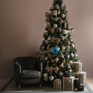 Bouteille de rotin rustique ornement de noël décor à la maison rotin Champagne décorations de noël luxe temps de vacances de noël - Product Image 5