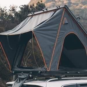 Tente <span class=keywords><strong>de</strong></span> toit en aluminium imperméable pour <span class=keywords><strong>voiture</strong></span> tout-terrain, camping-car, camping-car, quatre saisons, double couche, ouverture automatique rapide - Product Image 3