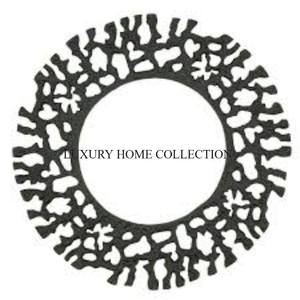 ชุดจานโชว์อุปกรณ์ทานอาหารสไตล์ใหม่สำหรับวางบนโต๊ะทำจากโลหะทองเหลืองทรงกลมสำหรับเสิร์ฟอาหาร2ชิ้น - Product Image 2