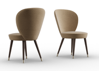 Fauteuil en bois élégant de conception européenne fabriqué en Italie, chaise rembourrée en contreplaqué de haute qualité pour chambre à coucher, salle à manger, salon