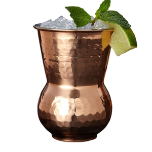 Gobelets à boire personnalisables en cuivre et acier inoxydable au design antique, compatibles lave-vaisselle, pour cocktails, bière, vin et eau - Product Image 4