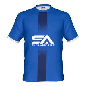 Maillots de football américain personnalisables, respirants, à manches courtes, en spandex/coton, imprimés par transfert thermique, noms d'équipe personnalisés, unisexe - Product Image 6