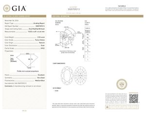 Fancy Yellow Natural Diamond 2,55 Cts VVS2 Fancy Forma ovalada Genuino GIA Certificado 100% Diamantes sueltos Naturales de La India a granel - Product Image 2