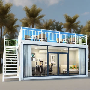 Maisons préfabriquées en conteneurs solaires portugais d'occasion, pliables, à 2 étages, entièrement meublées, prêtes à vivre, à prix abordable - Product Image 1