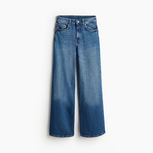 Pantalons en jean à jambes larges pour femmes, style ample et décontracté, taille haute, style baggy, confortable, tendance moderne, avec ceinture - Product Image 6