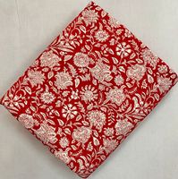 Tissu en coton imprimé à la main de qualité supérieure, motif floral bleu, tissu en coton indien de Jaipur, tissu en gros pour vêtements, décoration intérieure et artisanat