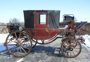 Carruaje de caballos victoriano con doble capó de lujo, diseño real, entrenador de caballos victoriano, estilo antiguo, caballo de turismo Baggi - Product Image 4