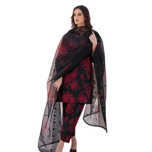 Hot Selling Wholesale OEM Custom Logo Casual <b>Dresses</b> From Pakistan Shalwar Kamiz <b>Suits</b> <b>for</b> <b>Ladies</b> with Embroidered Shawls Women - Product Image 1