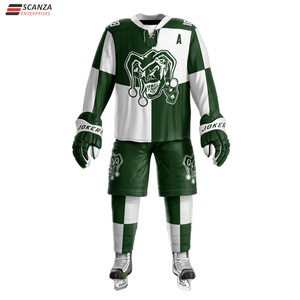 Maillots de hockey sur glace personnalisables de haute qualité OEM nom d'équipe ensemble de vêtements de hockey sur glace pour hommes et femmes - Product Image 2