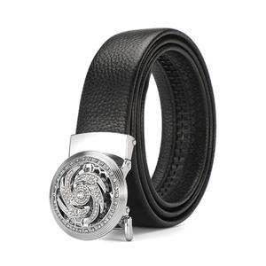 Hot Sale <b>Mens</b> Genuine Leather <b>Belt</b> | High Quality Custom Logo Steel Buckle Breathable Waterproof for <b>Men</b> Classic Business Casual - Product Image 1