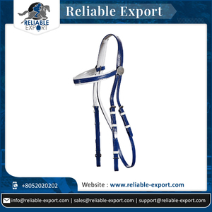 Bride de cheval de forme anatomique de haute qualité Casque en cuir rembourré durable et doux - Product Image 5