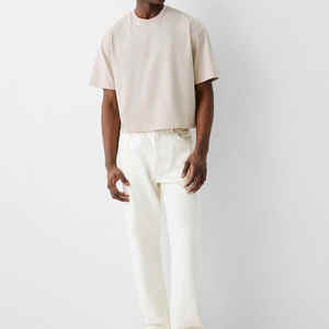 Nouveau T-shirt Boxy Fit 100% coton pour hommes de haute qualité personnalisé meilleur fabricant/T-shirt Boxy Fit personnalisé de fournisseur d'usine - Product Image 2