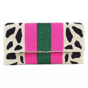 Magnifique pochette brodée avec imitation de perles, plaquée or, luxe, papillon, charme solide, pochette pour femmes, mariage, design créatif - Product Image 2