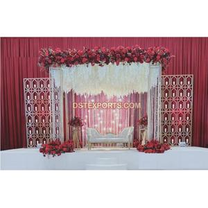 Fantástico Mandap de Metal para Bodas con Velas, Decoración Romántica para Bodas en Interiores, Mandap de Metal con Velas, Reino Unido - Product Image 1