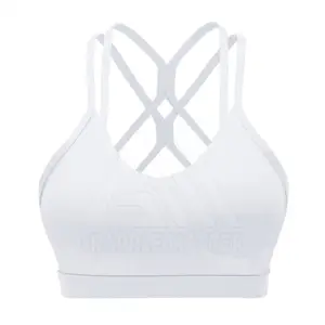 Sujetador deportivo de tamaño adulto personalizado OEM, cómodo Sujetador deportivo elástico con tiras para mujer - Product Image 1