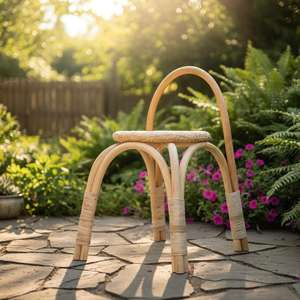 Elegante silla minimalista de ratán, asientos cómodos para dormitorio, sala de estar, casa de campo, apartamento, Villa, acabado Natural, para hoteles - Product Image 3