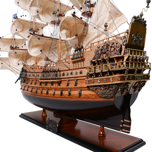 Modelo de barco real, velas torcidas, hecho a mano, madera pintada, decoración de pared para el hogar, letrero OMH T072C, tema deportivo - Product Image 3