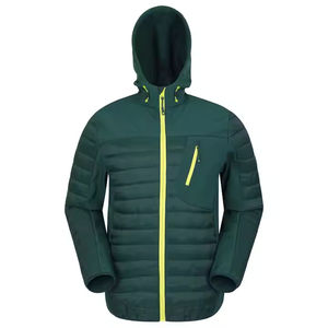 <b>Men's</b> Premium Quality Custom Hybrid Softshell Puffer <b>Jacket</b> Lightweight Foldable for Winter Hiking Plain Dyed Techniques - Product Image 6