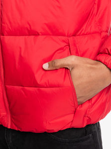 Veste matelassée à capuche pour femmes de couleur noire, manches longues, hiver, douce, broderie à la main, teinture unie, imperméable, respirante - Product Image 6