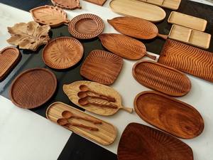 Bandejas de madera para servir de Vietnam | Artículo hecho a mano para uso diario | Ecológico y seguro - Product Image 6