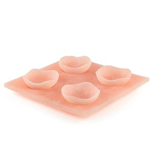 Modern Artistic White Resin Epoxy Serving Bowl Set with <b>Matching</b> Tray Premium Gift <b>Box</b> Set for Eid Ramadan and Festive Dessert - Product Image 2