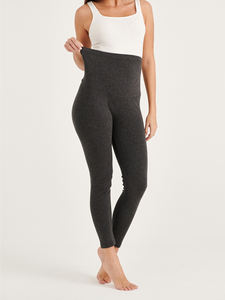 Leggings de yoga respirants sans couture de haute qualité pantalon de maternité en Spandex et polaire coupe ajustée pour les femmes enceintes-été hiver - Product Image 5