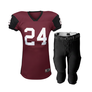 Maillot de football américain pour hommes adultes en gros, uniforme de match, 245GSM polyester respirant, performance sportive professionnelle - Product Image 1