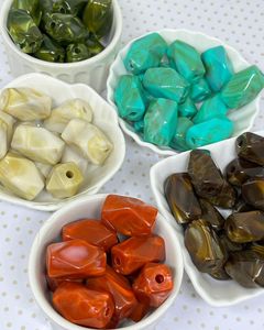 ลูกปัดเรซิ่น HEMA งานฝีมือสุดหรู เป็นมิตรกับสิ่งแวดล้อม ผิวเรียบเนียน ลายไล่เฉดสี ปรับแต่งได้ งานฝีมือระดับไฮเอนด์ สำหรับงานศิลปะ - Product Image 5